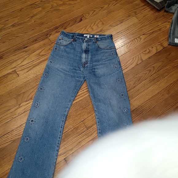 💥💥RE/DONE STUDDED 70S LOOSE FLARE💥💃😍 - Picture 11 of 11